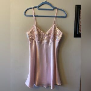Vintage Victoria's Secret Gold Crown Label pick sequin Nightie/Slip NWT